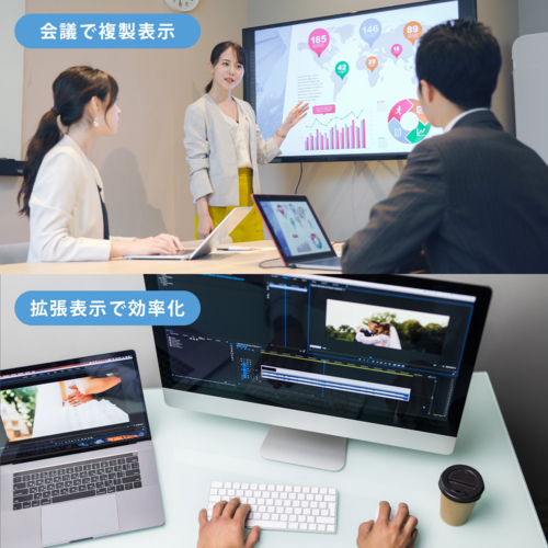 KEIYO(ケイヨー) AN-S136 USB-TypeCからワイヤレスで映像・音声をHDMIへ送信 センナックス TypeC出力用_5