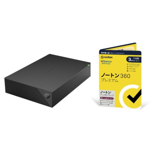 HD-SGDA8U3-B Seagate製ドライブ内蔵 CMR方式採用 HDD 8TB + ノートン 360 プレミアム/アンチトラック 同時購入 3年5台版 ヤマダ専用セット
