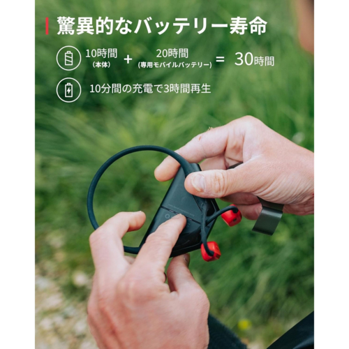 SUUNTO(スント) SUUNTO WING レッド 骨伝導イヤホン IP67防水 ジェスチャー操作 SS050944000_7