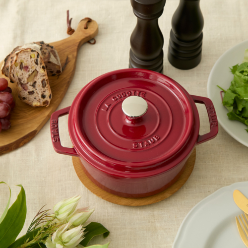 STAUB COCOTTE ピコ ココット ラウンド 18cm チェリーレッド ストウブ