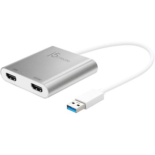 ジェイファイブ クリエイト JUA365 USB 3.0 to Dual HDMIディスプレイアダプターの通販は 9,388円