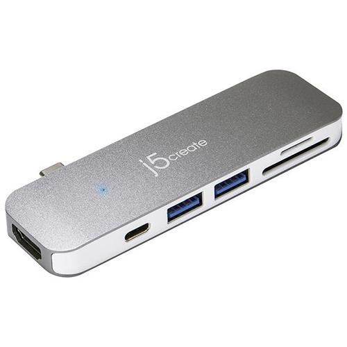 j5create(ジェイファイブ クリエイト) JCD386 スペースグレー USB Type-C UltraDrive Mini Dock 7-in-1