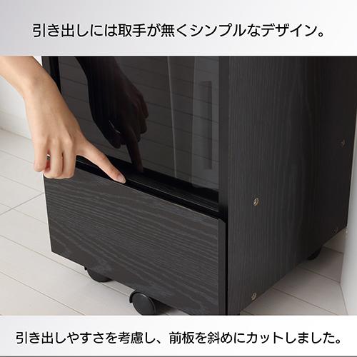 クロシオ 【組立式】25241 ゲーム機ラック キャスター付き ブラック_7