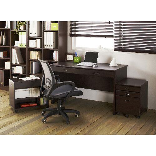 クロシオ 【一部組立】25165 システムデスク120 ブラウン