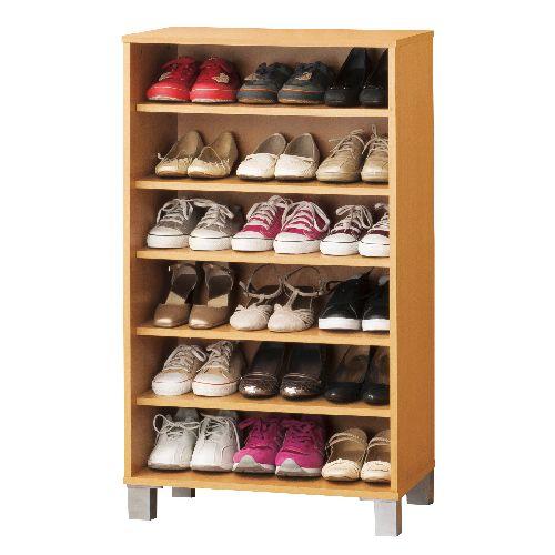 クロシオ 【組立式】26099 オープンシューズボックスW60 ナチュラルの通販は