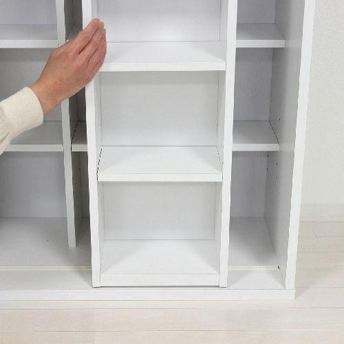 クロシオ 【組立式】32233 深型スライドシェルフ ホワイトオークの通販は