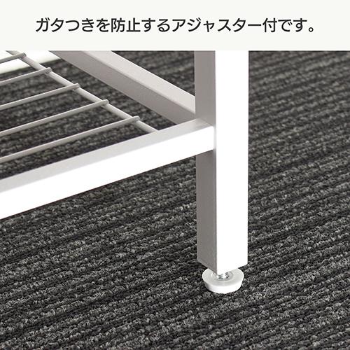 クロシオ 【組立式】62229 多機能ハンガーラック ミラー付 ナチュラル_11