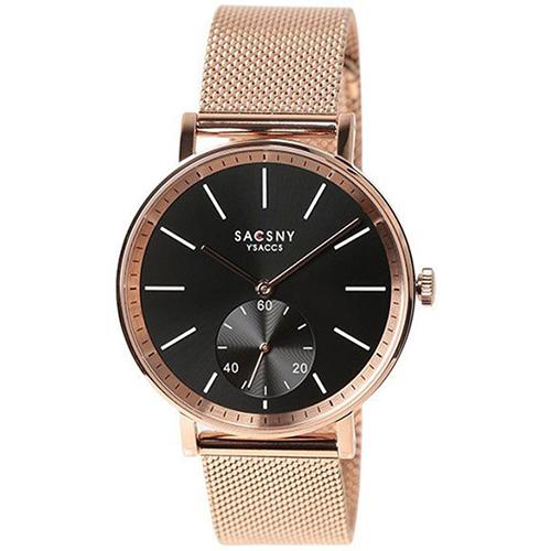 【長期保証付】サクスニーイザック(SACCSNYYSACCS) SYA15145R-BKM ブラック SACCSNY Y’SACCS サクスニーイザック アナログ メンズ腕時計 国内正規品