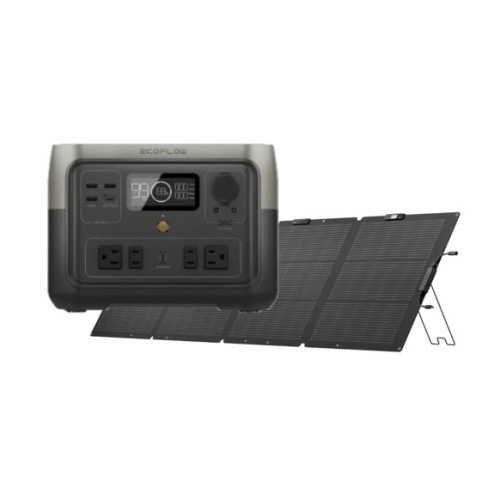 エコフロー(EcoFlow) ZMR610-B-JP EcoFlow RIVER 2 Max 定格出力500W 512Wh + EcoFlow 220W片面ソーラーパネルGen2セット