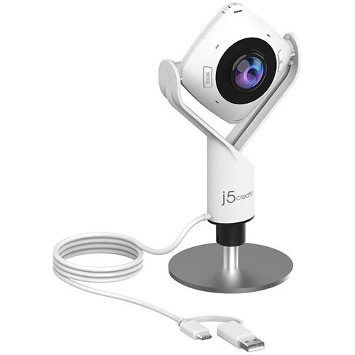 j5create(ジェイファイブ クリエイト) JVCU360 ホワイト USB ミーティングWebカメラ