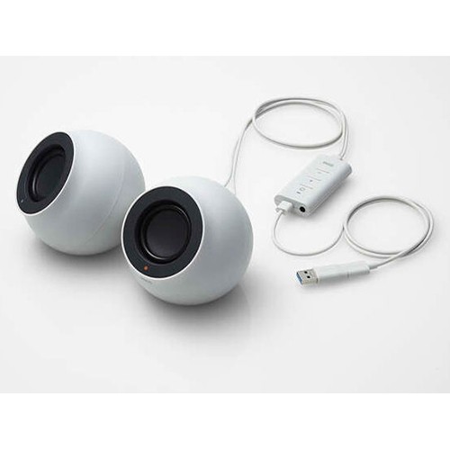 エレコム(ELECOM) SP-P10CUBWH(ホワイト) パソコン用2.0chスピーカー Stinaの通販は