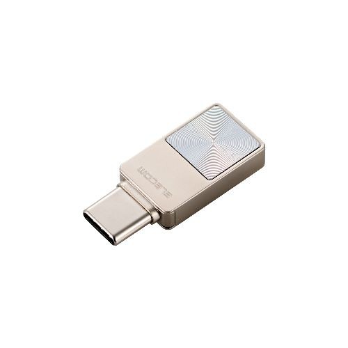 エレコム(ELECOM) MF-SPU3256GSV(シルバー) USBメモリ 256GB USB3.2(Gen1) Type-C ストラップホール付 小型 セキュリティ機能対応
