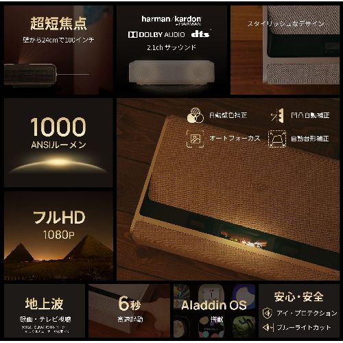 AladdinX(アラジンX) Aladdin Marca XM03F 超短焦点プロジェクター