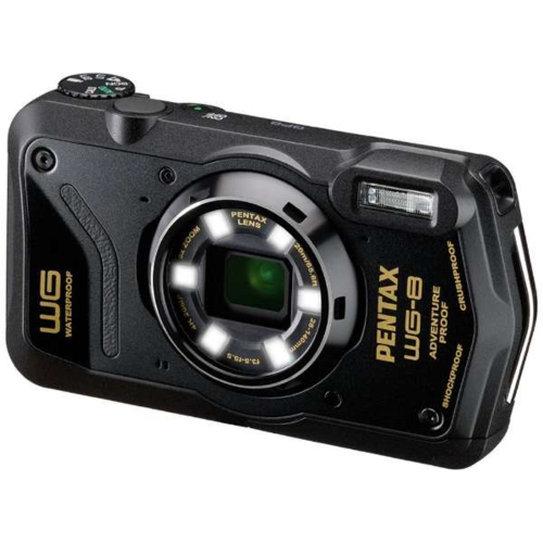 【長期保証付】ペンタックス(PENTAX) WG-8BK(ブラック) WG 防水デジタルカメラ 防塵 耐衝撃