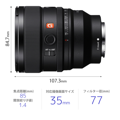 【長期保証付】ソニー(SONY) FE 85mm F1.4 GM II SEL85F14GM2 ソニー Eマウント 中望遠単焦点レンズ_1