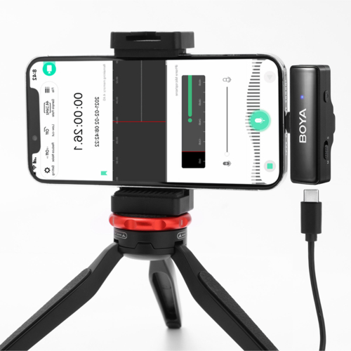 BOYA(ボーヤ) BOYA LINK(ブラック) コンパクト オールインワン ワイヤレスマイク USB Type-C、Lightningコネクタ対応_6