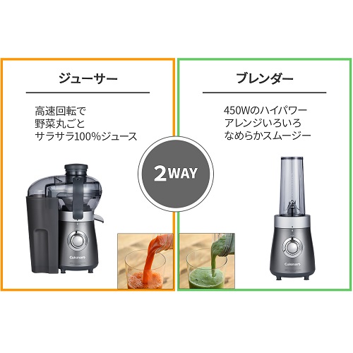 クイジナート CBJ-450J コンパクト ジューサー&ブレンダー