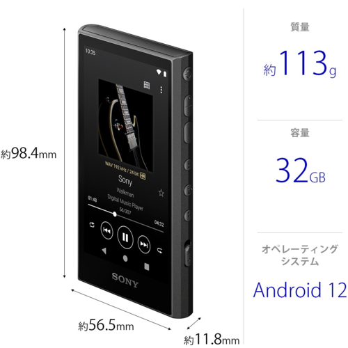 長期保証付】ソニー(SONY) NW-A306 B(ブラック) ハイレゾ音源