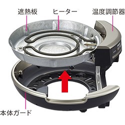 タイガー魔法瓶(TIGER) CQD-B301-TH メタリックブラウン グリル鍋 5.0L 3枚タイプ たこ焼き