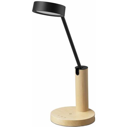 【長期保証付】アイリスオーヤマ(Iris Ohyama) LDL-QF02DL-T ウッド色 Ｑｉワイヤレス充電機能搭載ＬＥＤデスクライト