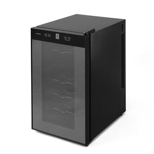 アイリスオーヤマ(Iris Ohyama) IWC-P182A-B ブラック 18本用ワインセラー 2段式個別温度管理可能 50L ペルチェ式