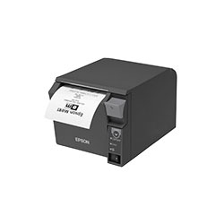 エプソン(EPSON) TM702US202 ダークグレイ レシートプリンター 前面操作 80mm幅対応