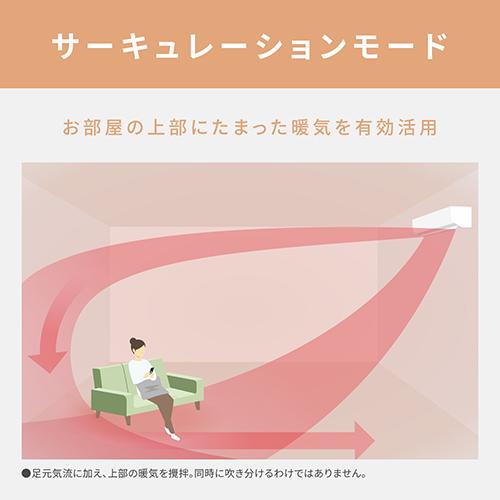 ＜エアコン 6畳用 2.2kw パナソニック エオリア Eolia CS-TX224D-W クリスタルホワイト 電源100V [配送のみ/設置工事なし]＞