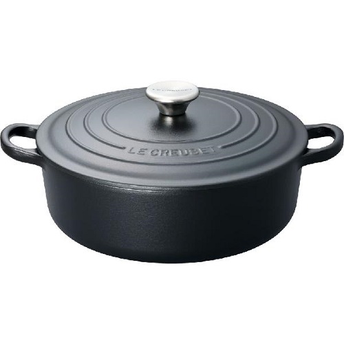 ル・クルーゼ(LE CREUSET) シグニチャー ココット・ジャポネーズ 24cm マットブラック