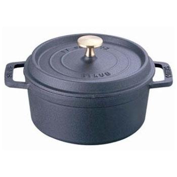 ストウブ(staub) ピコ ココット ラウンド IH対応 両手鍋 10cm ブラック