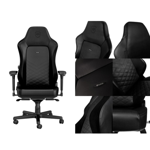 noblechairs(ノーブルチェアーズ) NBL-HRO-PU-BLA-SGL ブラック noblechairs HERO ラージサイズ ゲーミングチェア_4