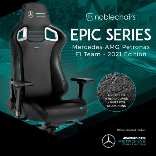 noblechairs(ノーブルチェアーズ) NBL-EPC-PU-MPF-SGL EPIC - Mercedes-AMG Petronas Formula One Team - 2021 Edition