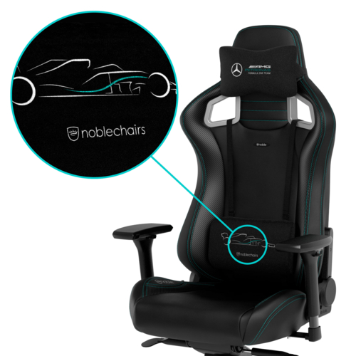 noblechairs(ノーブルチェアーズ) NBL-EPC-PU-MPF-SGL EPIC - Mercedes-AMG Petronas Formula One Team - 2021 Edition