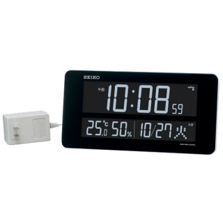 セイコー(SEIKO) DL208W ホワイト シリーズC3 電波掛け時計 交流式電源