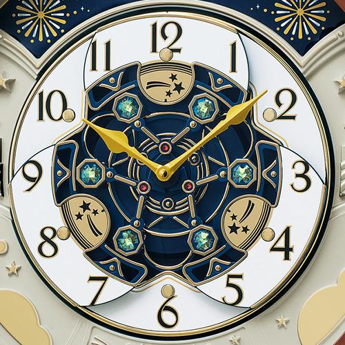 セイコー(SEIKO) RE601B 茶メタリック からくり・アミューズ 掛時計_3