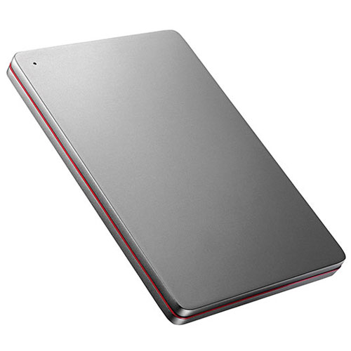 IODATA(アイ・オー・データ) HDPX-UTS2K Black×Red ポータブルHDD 2TB USB3.0/2.0接続_1