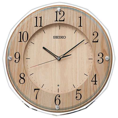 セイコー(SEIKO) KX270B(MDF・つき板貼り薄茶木地塗装) 電波掛け時計