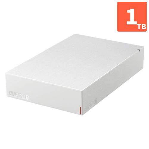 バッファロー(BUFFALO) HD-LE1U3-WB ホワイト 「みまもり合図 for AV」搭載 HDD 1TB
