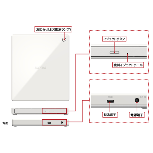 バッファロー(BUFFALO) RR-C1-WH ホワイト スマートフォン用CD