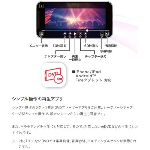 ラクレコRR-PW2ブラック BUFFALO RR-PW2-BK ラクレコ＋ スマートフォン用CDレコーダー