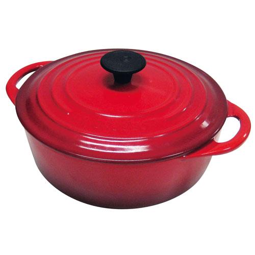 LE CREUSET ２２センチ鍋ココット 人気カラーチェリーレッド Amazon.co.jp: ルクルーゼ ココット ロンド ホーロー 鍋 IH 対応 22cm