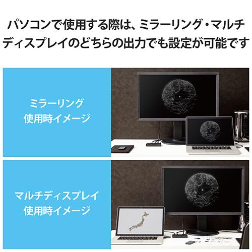 エレコム(ELECOM) DH-SW8KP31BK ブラック HDMI 切替器 3入力1出力 手動 / 自動_3