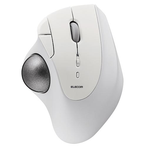 エレコム(ELECOM) M-IT11BR-WH ホワイト トラックボール マウス Bluetooth 5ボタン ベアリングユニット IST