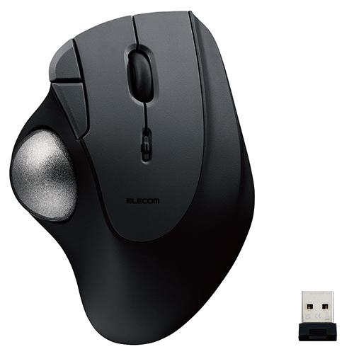 エレコム(ELECOM) M-IT11DR-BK ブラック トラックボール マウス 無線 5ボタン ベアリングユニット IST