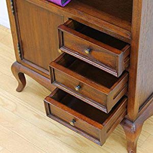 クロシオ 【完成品】ウェール FAX台 ブラウン_3