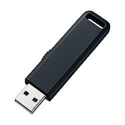 サンワサプライ UFD-SL4GBKN(ブラック) USB2.0接続 USBメモリ 4GB