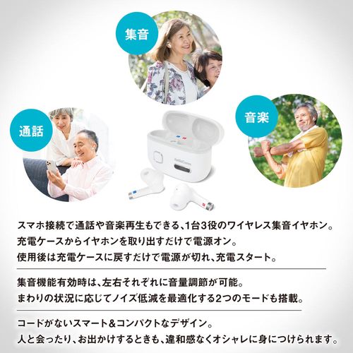 オーム電機(OHM) HP-WH500N AudioComm 完全ワイヤレス集音器 03 オーム電機(OHM) HP-WH500N AudioComm 完全ワイヤレス集音器 03