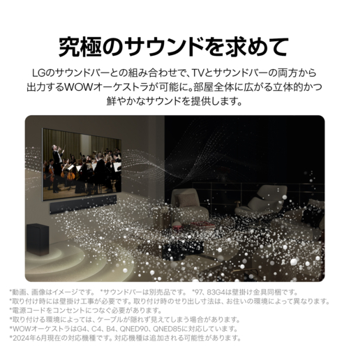 【標準設置料金込】LGエレクトロニクス(LG) OLED97G4PJA 4K 97V型有機ELテレビ YouTube/Netflix対応_10