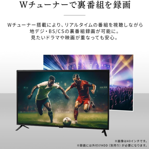 【設置＋長期保証】アイリスオーヤマ(Iris Ohyama) LT-24WSX-F1 24V型 HD スマート液晶テレビ 地上デジタル×2/BS・CSデジタル×2_4