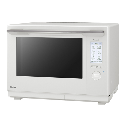 【長期保証付】パナソニック(Panasonic) NE-UBS10D-W オフホワイト Bistro スチームオーブンレンジ 30L カラータッチ液晶 コンベクションオーブン 300℃ おまかせグリル