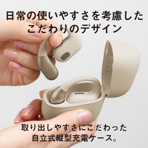 パナソニック(Panasonic) RB-F10D-C クリーム オープン型完全ワイヤレスイヤホン Bluetooth5.4 左右分離 ノイズキャンセリング
